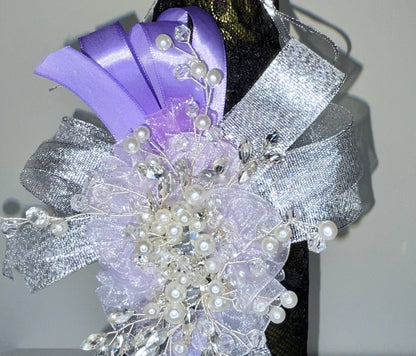 Pearl & Silver - Black Lace Bottle Sleeve